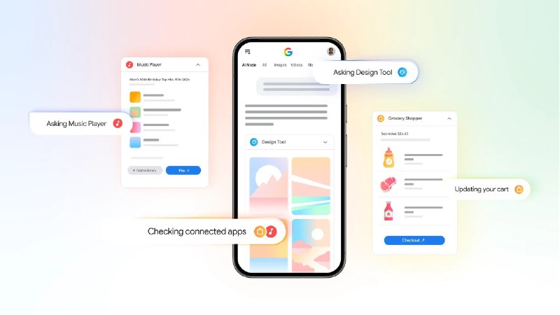 Google Tìm kiếm hiện kết nối với Instacart, Canva và YouTube Music