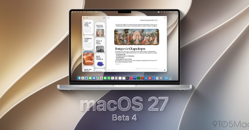 개발자를 위한 macOS 27 Golden Gate Beta 4 출시: 최신 기능 및 업데이트 살펴보기