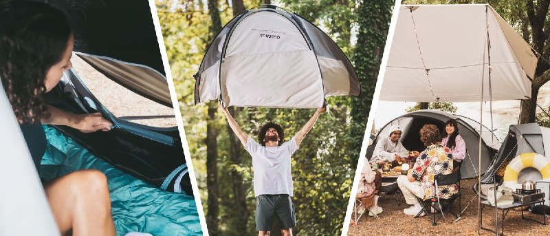 Ich war auf der Suche nach dem perfekten Verdunkelungszelt für Festivals – hier sind 9 einfach aufzubauende Optionen