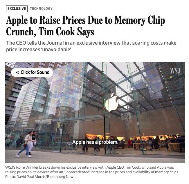 💸 Tim Cook cảnh báo các thiết bị của Apple có thể trở nên đắt hơn