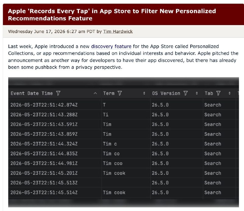 Privacy Experts Question Algorithmic Personalization in Apple's New App Store Recommendations