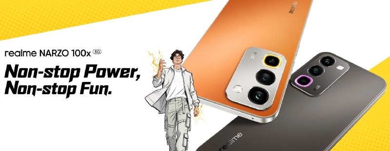 Realme Narzo 100x 配备 144Hz 屏幕和 8,000 mAh 电池