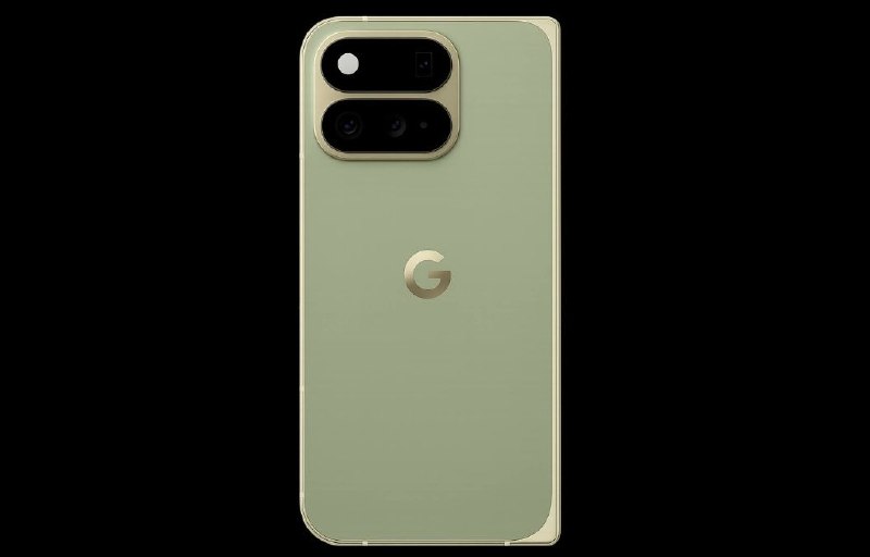 Новый вариант складных поверхностей Google Pixel 11 Pro цвета сосны в последней утечке