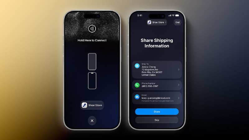 iOS 17 Introduces New 'Tap to Share' Feature, But Not Available in EU