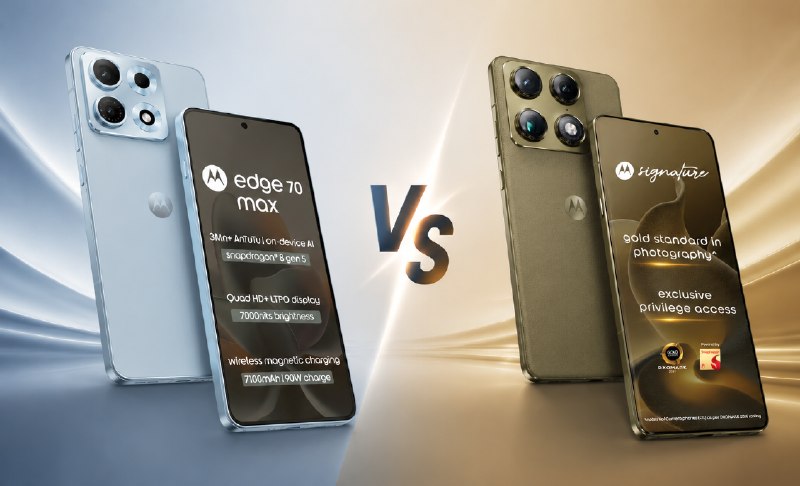 Motorola Edge 70 Max vs Motorola Signature: Bạn nên mua chiếc smartphone Snapdragon 8 Gen 5 nào?