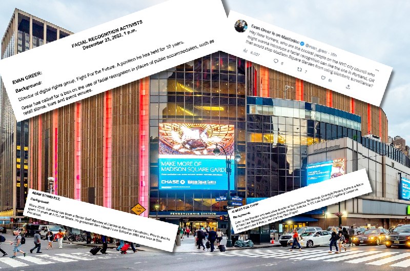 Madison Square Garden Compiles Dossier on Anti-Facial Recognition Activists