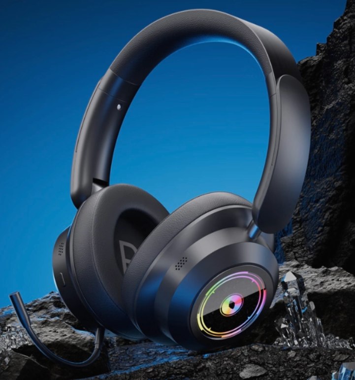 Lenovo Aurora GH15 Headphone: RGB Lighting, Detachable Mic, and 1000mAh Battery