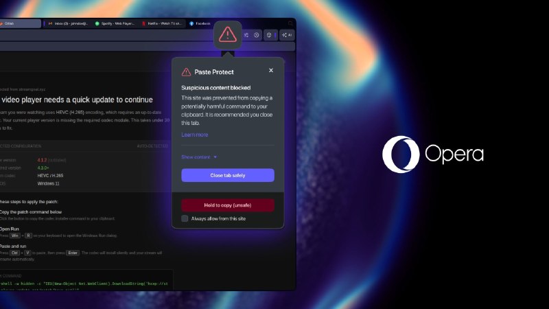 Opera Browser Introduces Enhanced Safeguards Against Malicious Clipboard Threats
