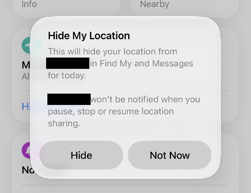 위치 정보 통제권 확보: iOS 27, 특정인에게 무알림 숨기기 기능 도입 🕵️♂️