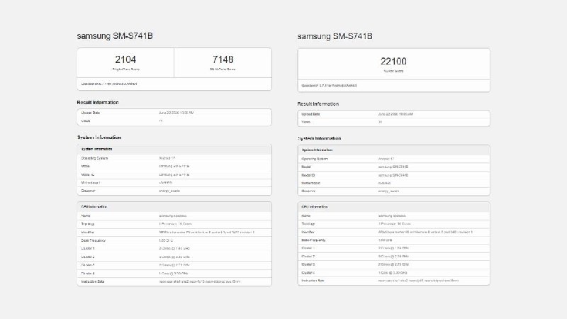 Galaxy S26 FE (SM-S741B) Leaks Revealing Exynos 2500 Chipset with Impressive Geekbench Score of 2,104