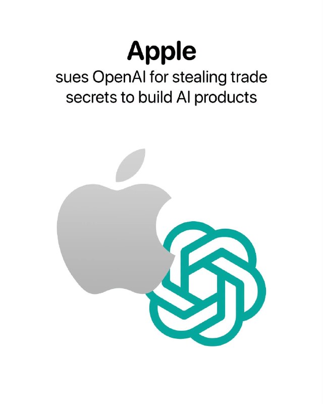 苹果对 OpenAI 和 Hardware Chief 提起诉讼,指控其在人工智能开发中窃取商业秘密