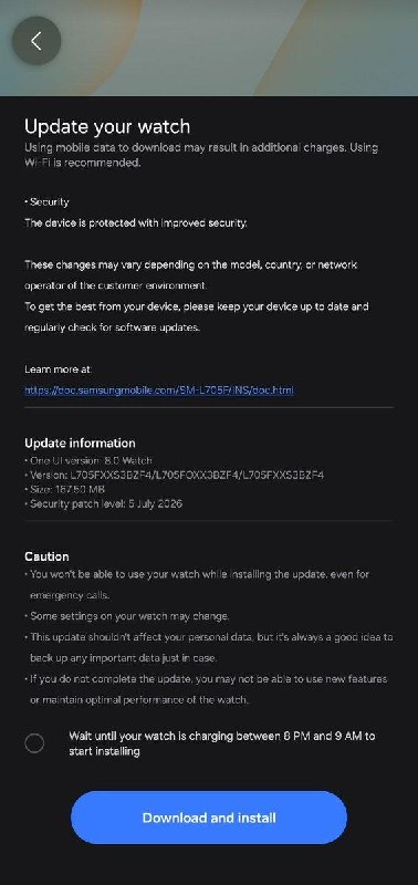 Galaxy Watch Ultra gets a July update in India and Europe
