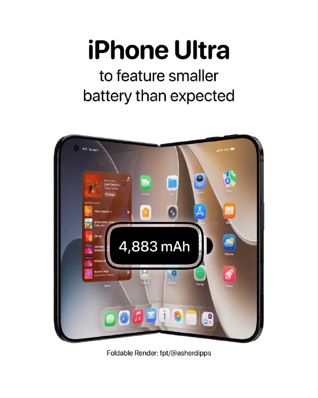 기대 이하의 놀라운 4,883mAh 배터리를 탑재한 iPhone Ultra 출시