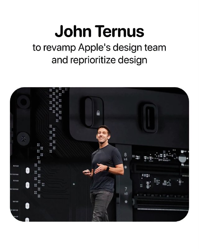 苹果下一任首席执行官约翰·特努斯 (John Ternus) 将改造设计团队并强化其战略意义