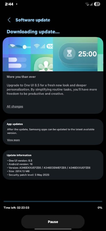 Galaxy A34 One UI 8.5 Global Rollout Begins in India and Other Regions