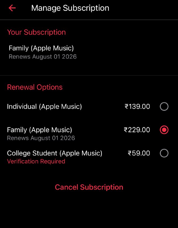 Apple Music présente une nouvelle structure tarifaire