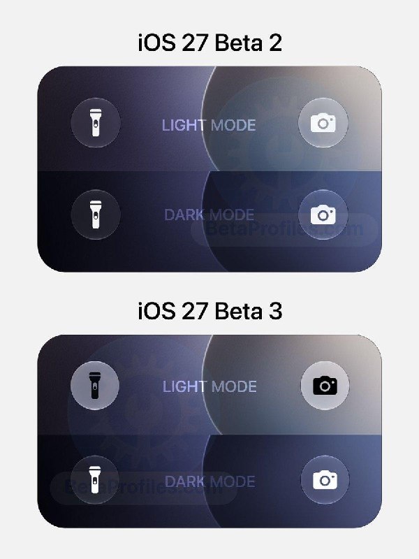 iOS 27 Beta 3 führt adaptive Steuerelemente für den unteren Sperrbildschirm für ein verbessertes Erlebnis im Hell- und
