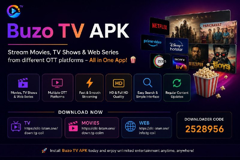 ปลดล็อก Buzo TV APK: เพลิดเพลินกับการเข้าถึงสตรีมมิ่งฟรีหนึ่งเดือน!