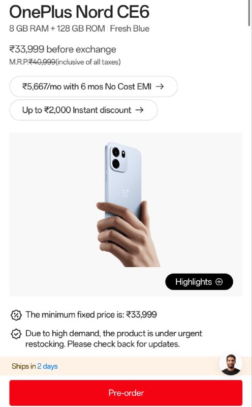 OnePlus Nord CE 6 Price Increase: Budget Smartphone Costs Rise by Up to ₹2,000