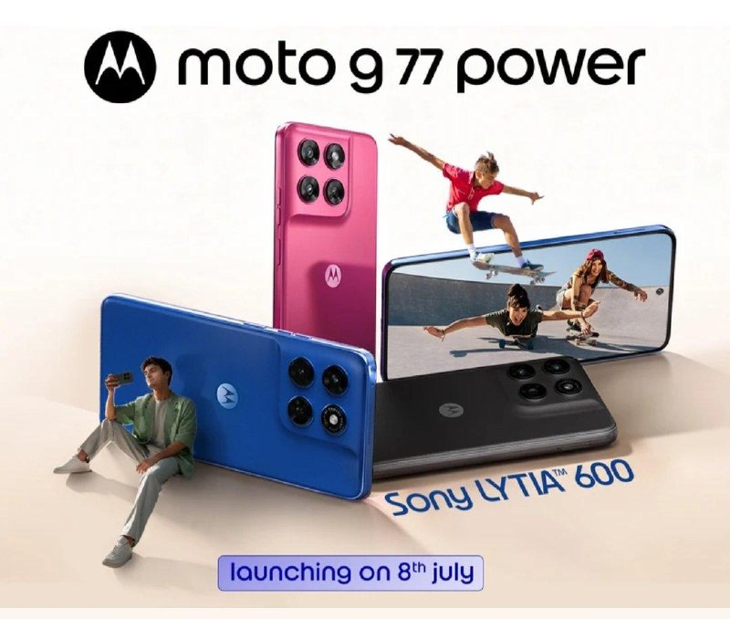 Motorola G77 Power Set to Launch in India on July 8th