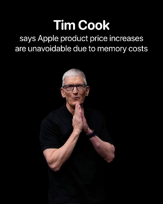 Apple CEO Confirms Upcoming Price Increases Due to Rising Memory and Storage Costs