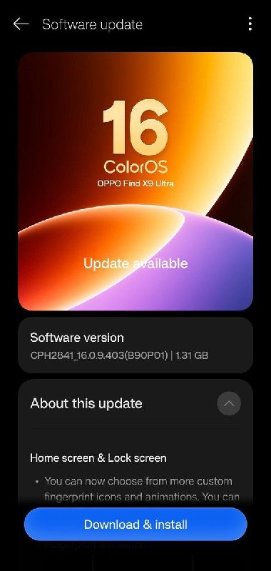 OPPO Find X9 Ultra stellt neueste OTA-Update-Verbesserungen vor