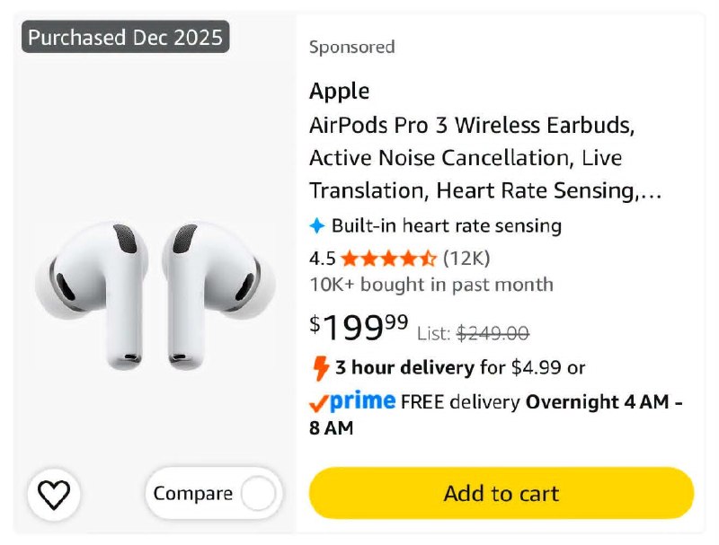 Les AirPods Pro 3 sont désormais disponibles au prix incroyable de 199 $ ! 🚨