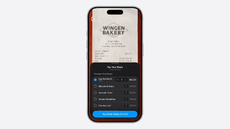 WWDC 2023: Siri hỗ trợ chia hóa đơn tự động với bạn bè trên iOS 17