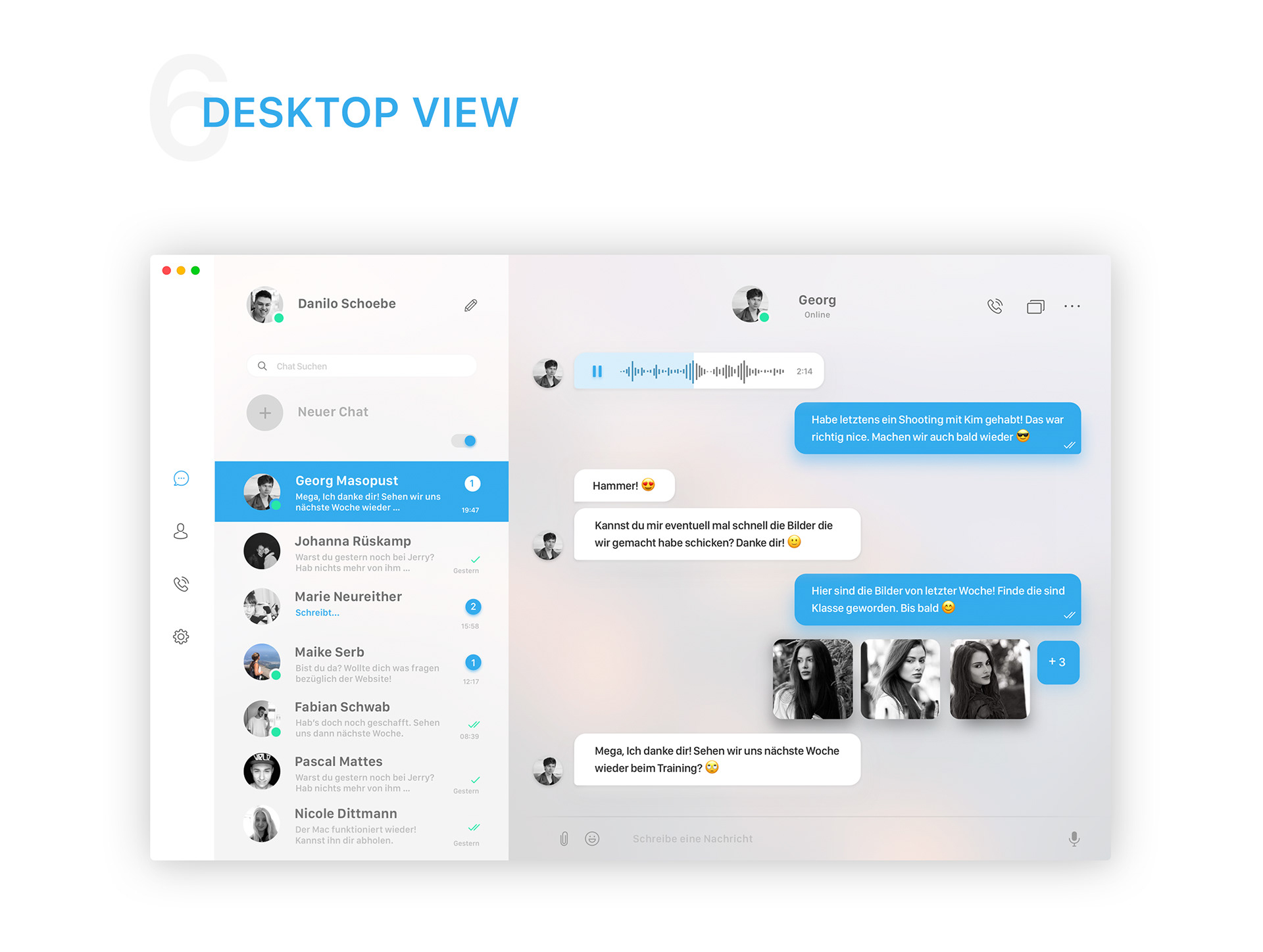 Giao diện mới của Telegram trên macOS