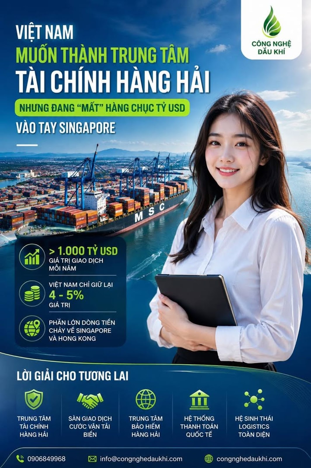 VIỆT NAM MUỐN THÀNH TRUNG TÂM TÀI CHÍNH HÀNG HẢI NHƯNG ĐANG “MẤT” HÀNG CHỤC TỶ USD VÀO TAY SINGAPORE