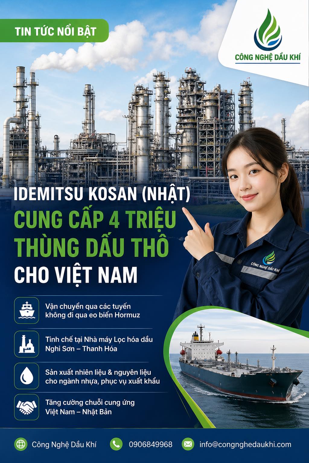 PHÂN TÍCH CHUYÊN SÂU: NHẬT BẢN “BƠM DẦU” CHO VIỆT NAM – MẮT XÍCH CHIẾN LƯỢC NGOÀI HORMUZ
