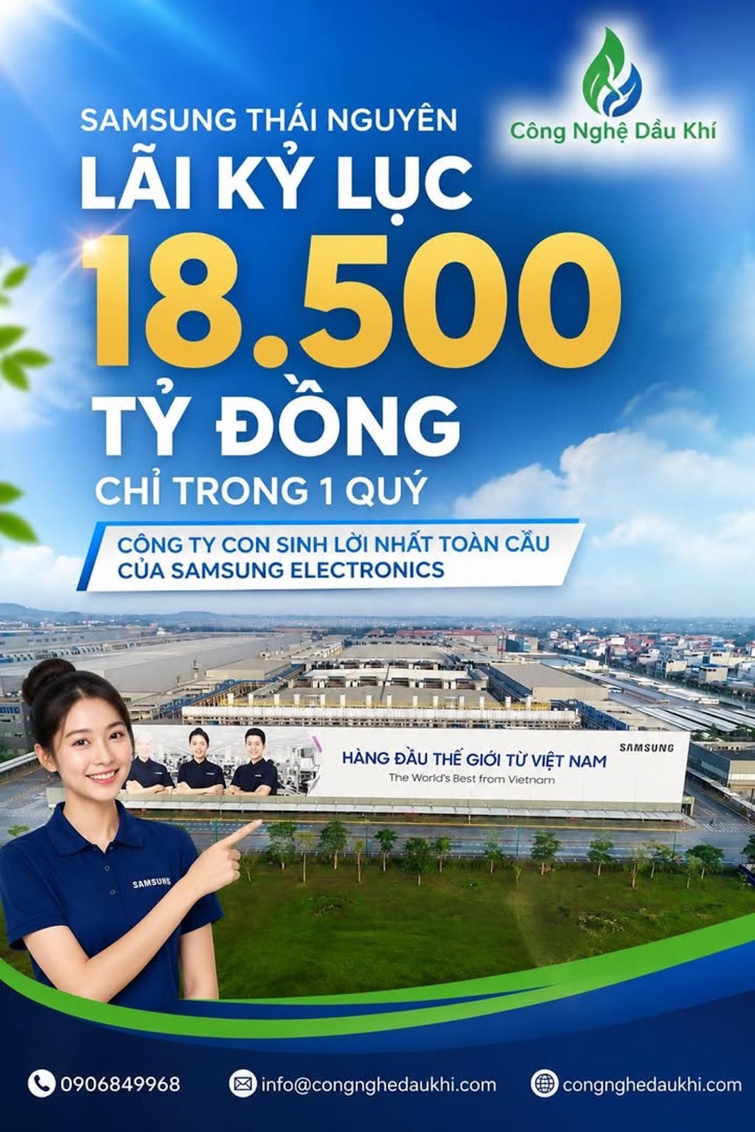 Samsung Thái Nguyên vừa tạo cú sốc toàn cầu khi lãi hơn 18.500 tỷ VND chỉ trong 1 quý và vượt cả nhi