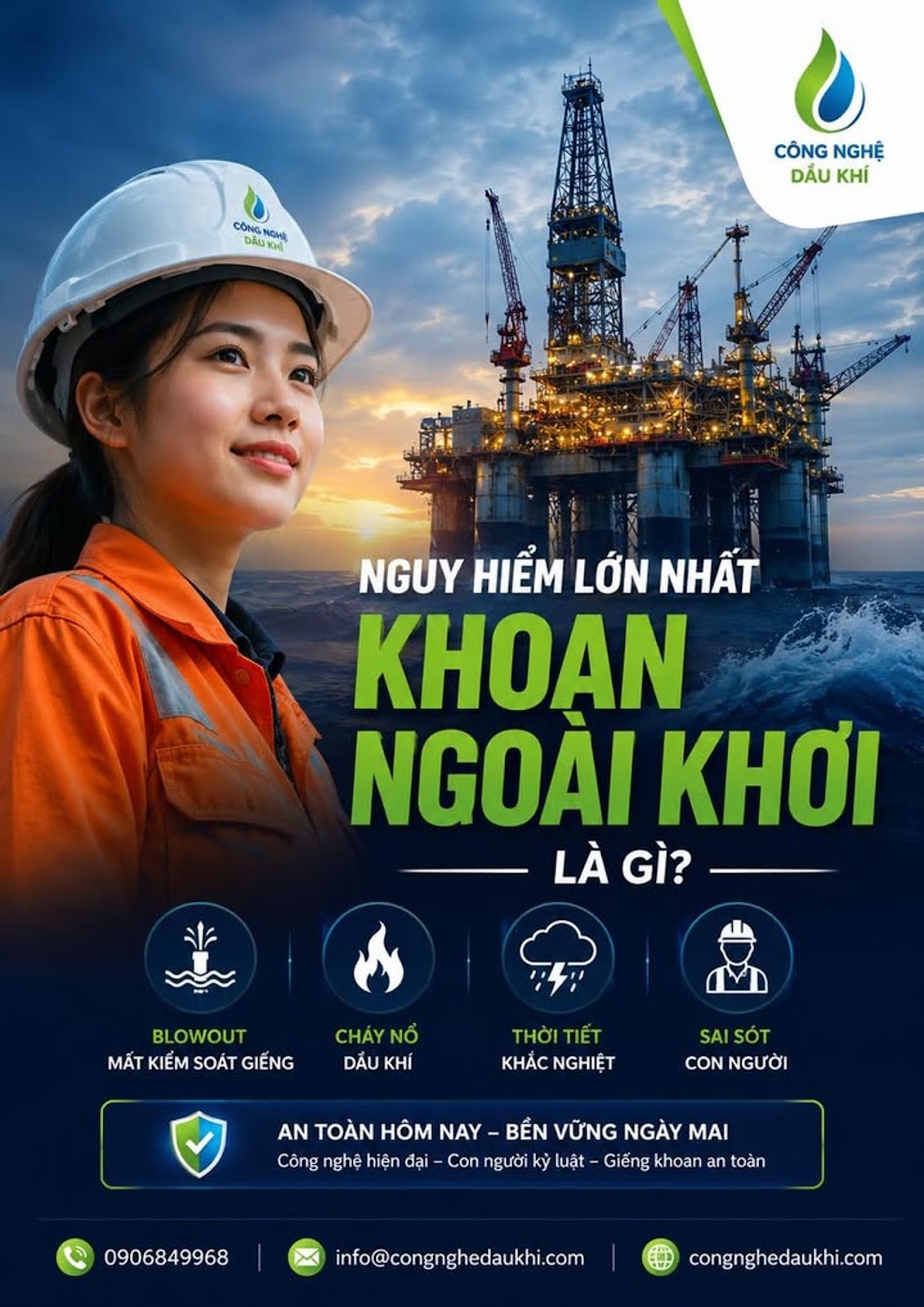 NGUY HIỂM LỚN NHẤT TRONG KHOAN DẦU KHÍ NGOÀI KHƠI LÀ GÌ?