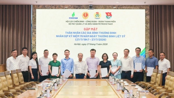 Petrovietnam vinh danh những cán bộ con thương binh tại Bộ máy Quản lý và Điều hành
