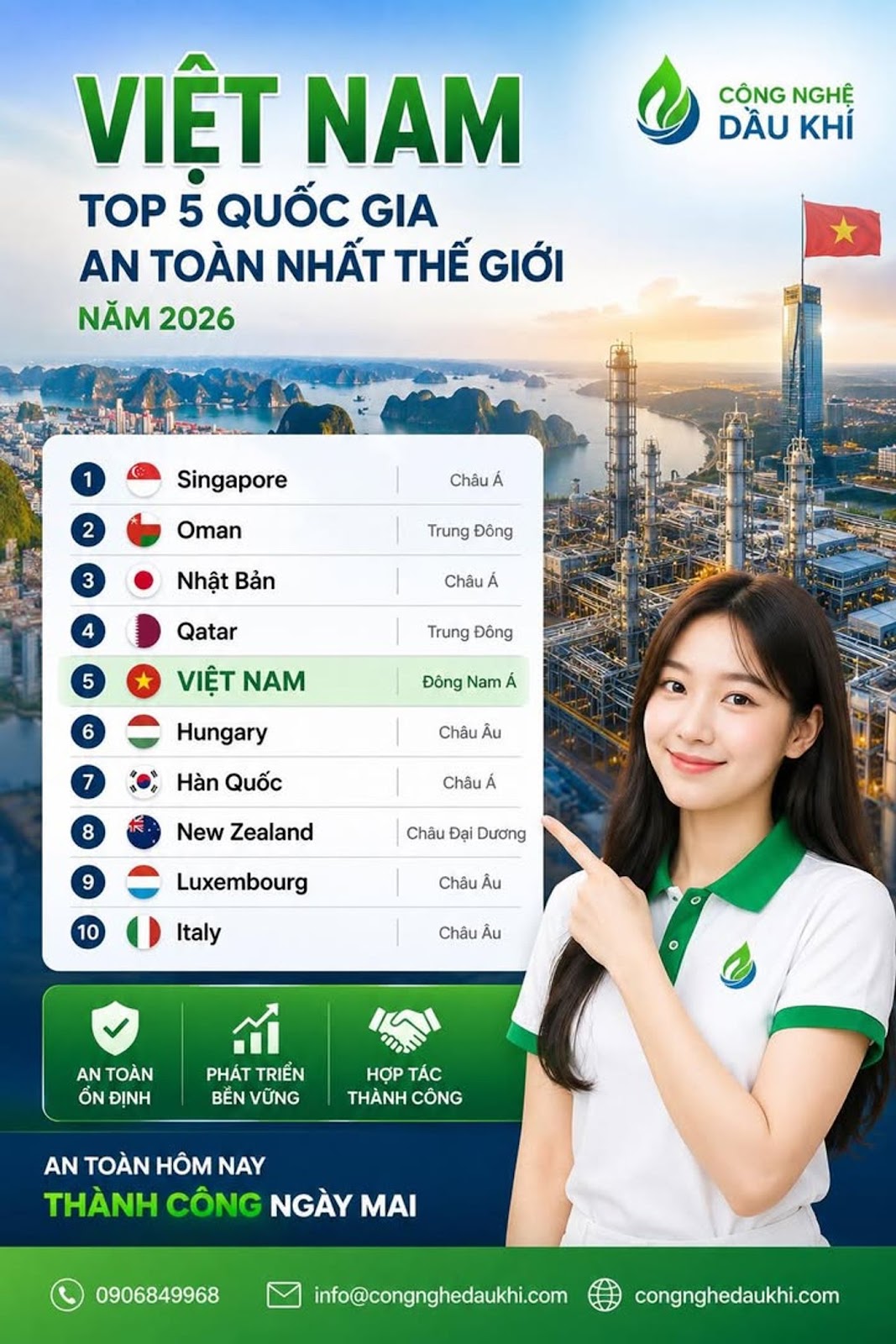 Việt Nam Lọt Top 5 Quốc Gia An Toàn Nhất Thế Giới Năm 2026, Điều Gì Đang Khiến Thế Giới Phải Nhìn Lạ