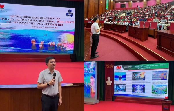 350 sinh viên Bách khoa TP.HCM: Khám phá cơ hội nghề nghiệp trong ngành dầu khí tại Vietsovpetro