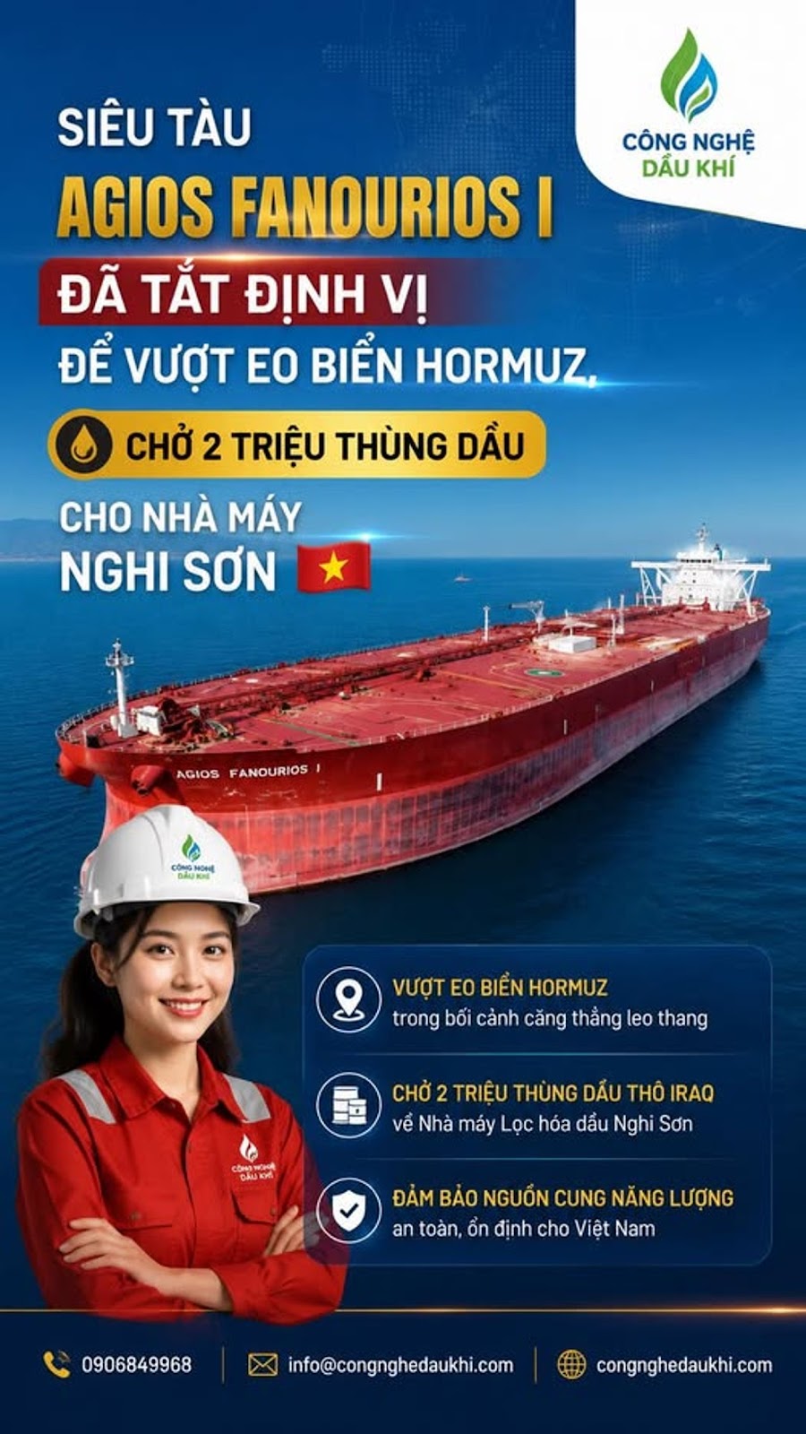 SIÊU TÀU DẦU AGIOS FANOURIOS I VƯỢT 